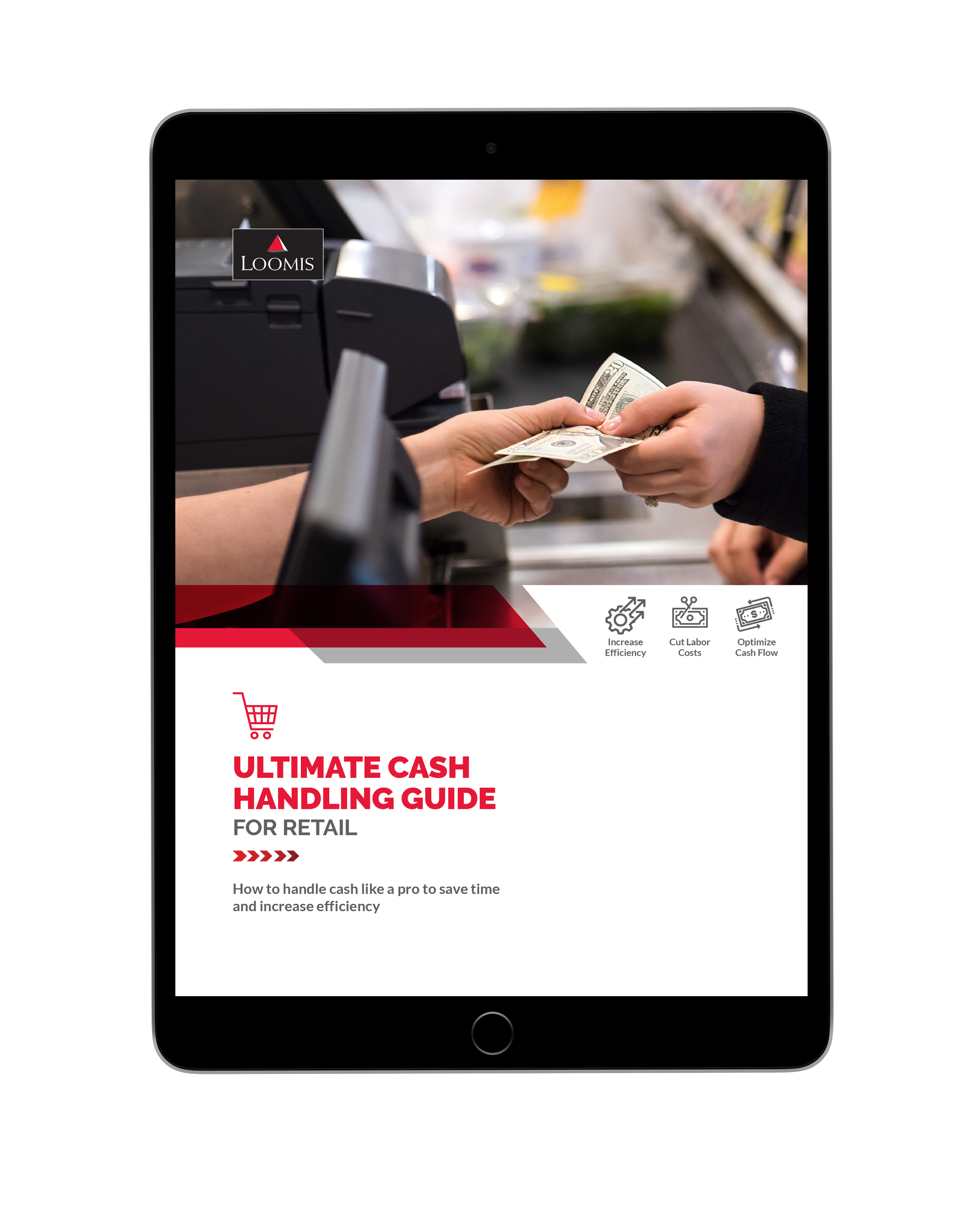 Retail screenshot inside a tablet